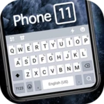 gray phone 11 pro theme android application logo